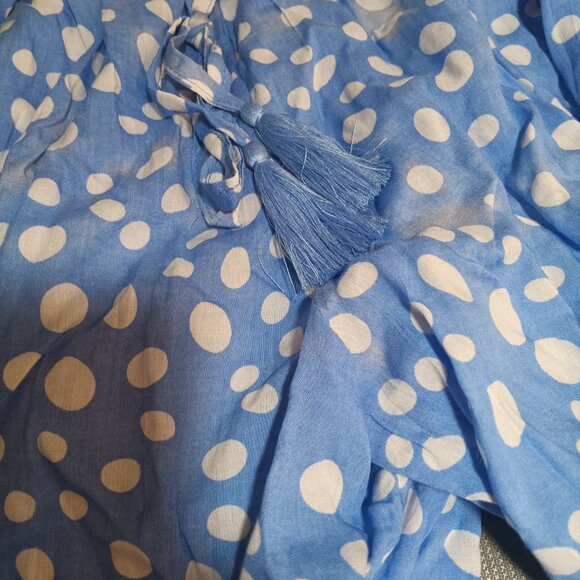 Tiare Hawaii Shoreline Pant - Pebble Smoke Blue (Blue With Polka Dots) - Picture 2 of 3
